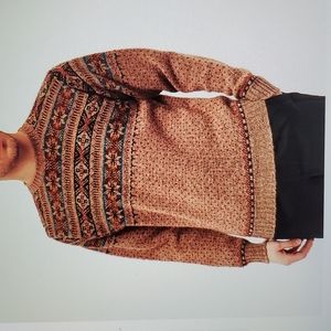 Jamieson's of Shetland Nordic Fair Isle Crew knit men's size 44 (NWT)